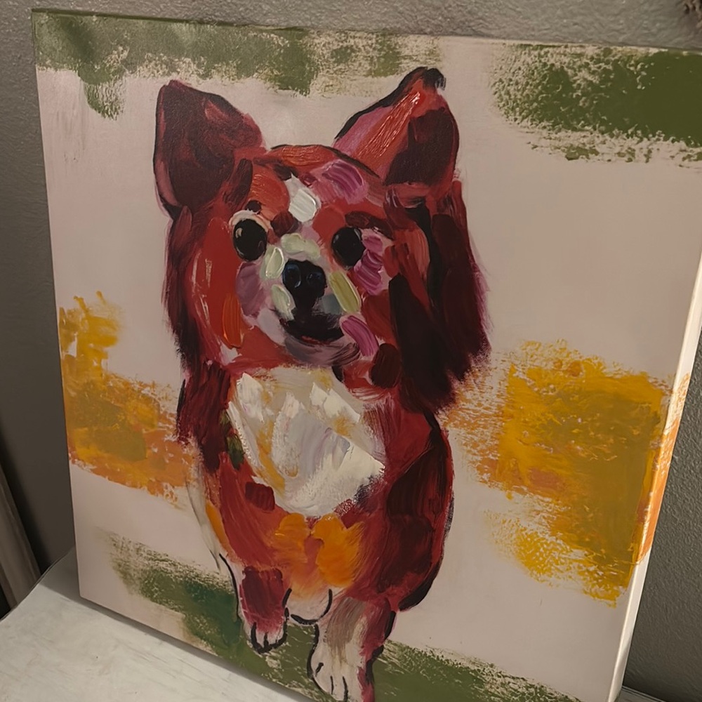 Colorful Dog Canvas Art